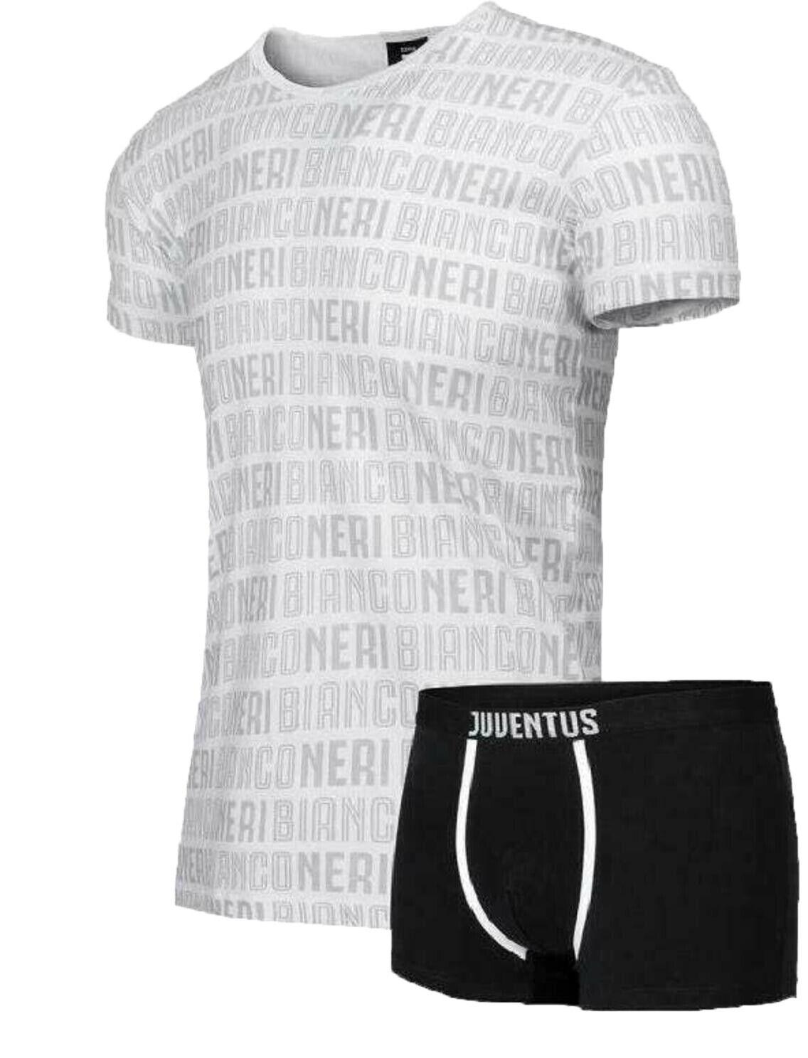 Completo intimo t-shirt + boxer junior Compatibile con Juventus
