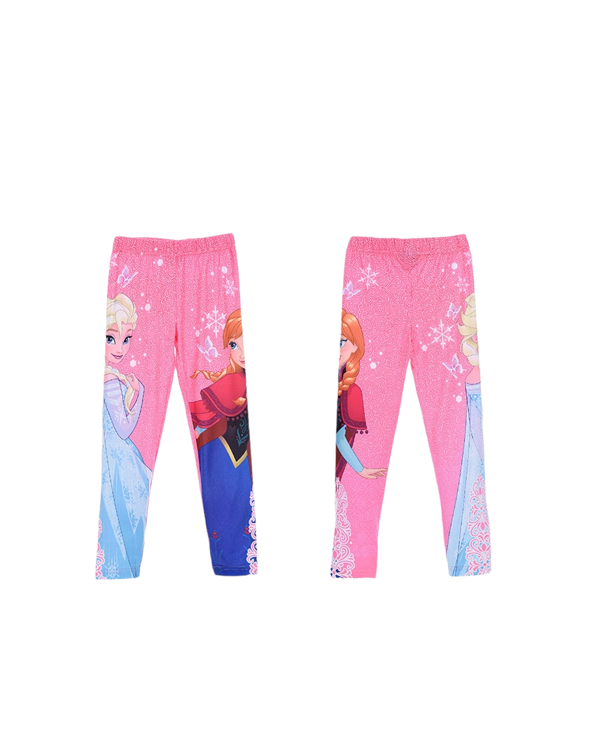 Leggings da bambina Frozen rosa