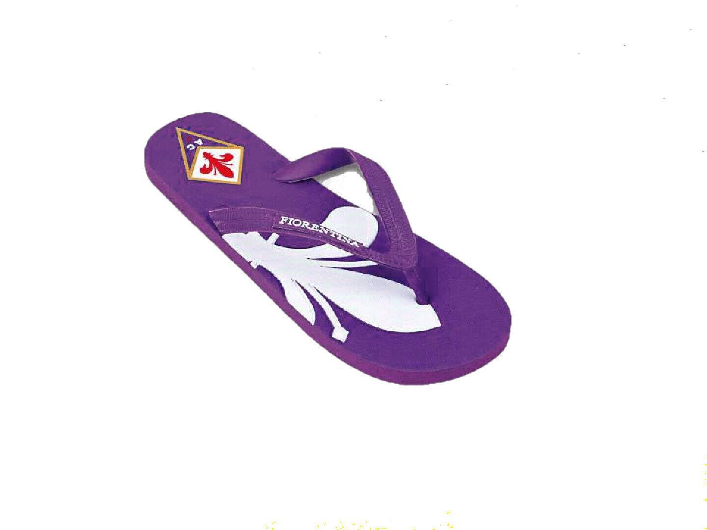 Infradito AC Fiorentina uomo viola con stemma e scritta