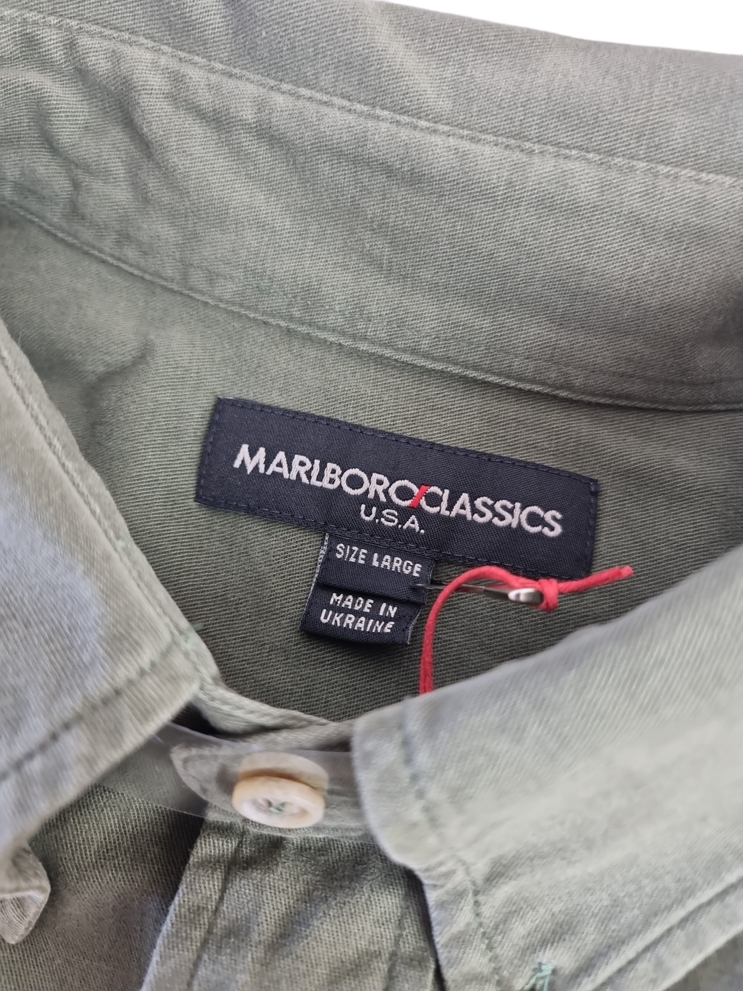 Camicia da uomo in cotone Malboro Classics