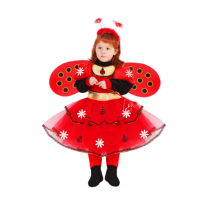 Costume carnevale da bambina coccinella