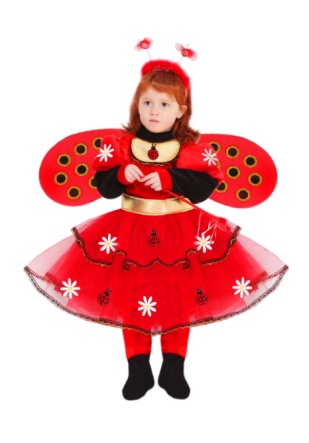 Costume carnevale da bambina Coccinella