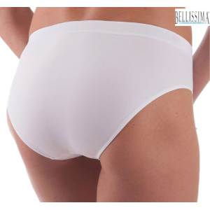 Slip sgambato classico donna semless bianco