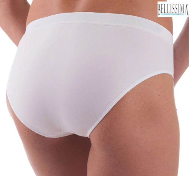 bellissima slip sgambato classico donna semless bianco