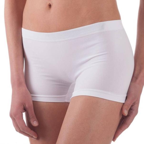 bellissima boxer seamless donna vita bassa bianco