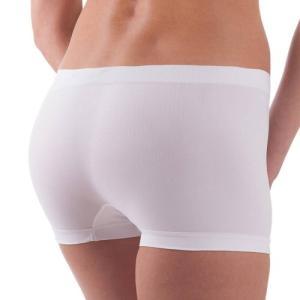 Boxer seamless donna vita bassa bianco