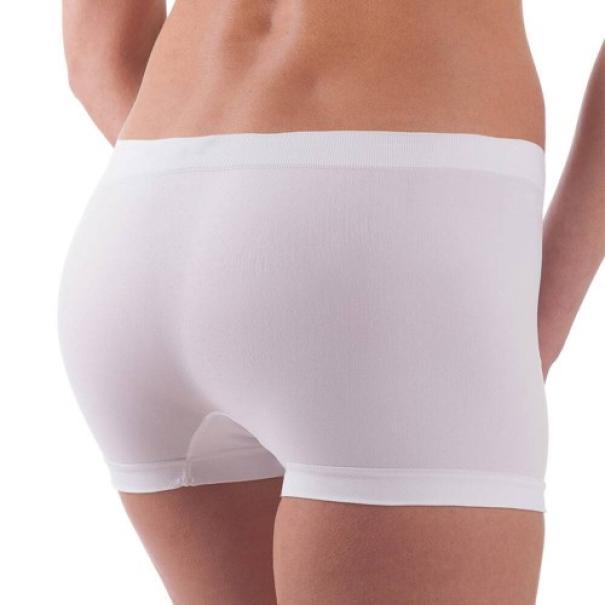 bellissima boxer seamless donna vita bassa bianco