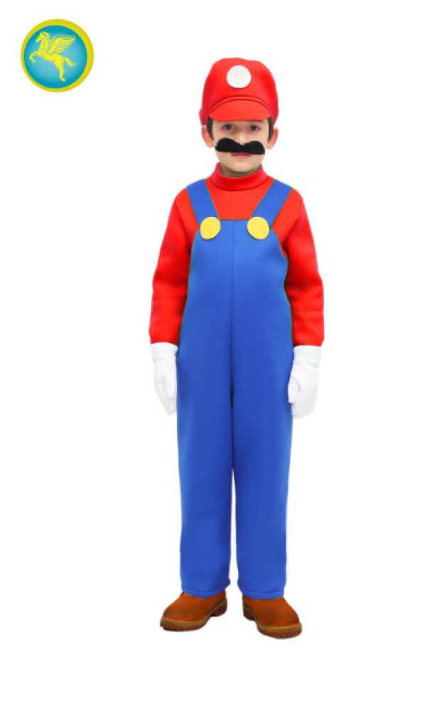 Costume carnevale da bambino Super Mario