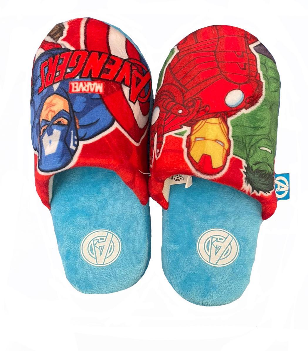 Pantofole Invernali Marvel avengers Bambino suola antiscivolo Celeste 