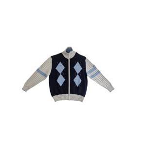 Cardigan uomo misto lana  con zip