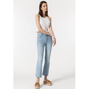 Jeans donna  svasati a vita alta tagliati megan