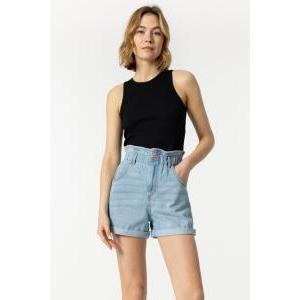 Short denim  donna vita alta mila