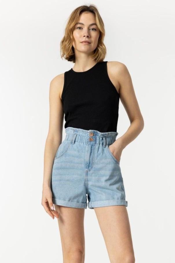 Short denim Tiffosi donna vita alta Mila