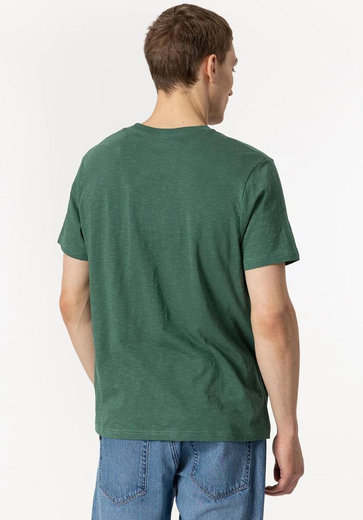 T-shirt Tiffosi uomo con scritta frontale cotone verde