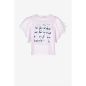 T-shirt donna  bianca con scritta