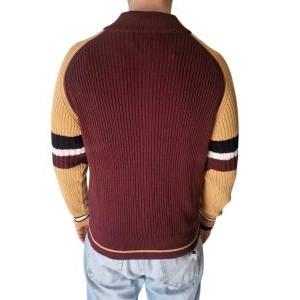 Cardigan uomo misto lana  con zip