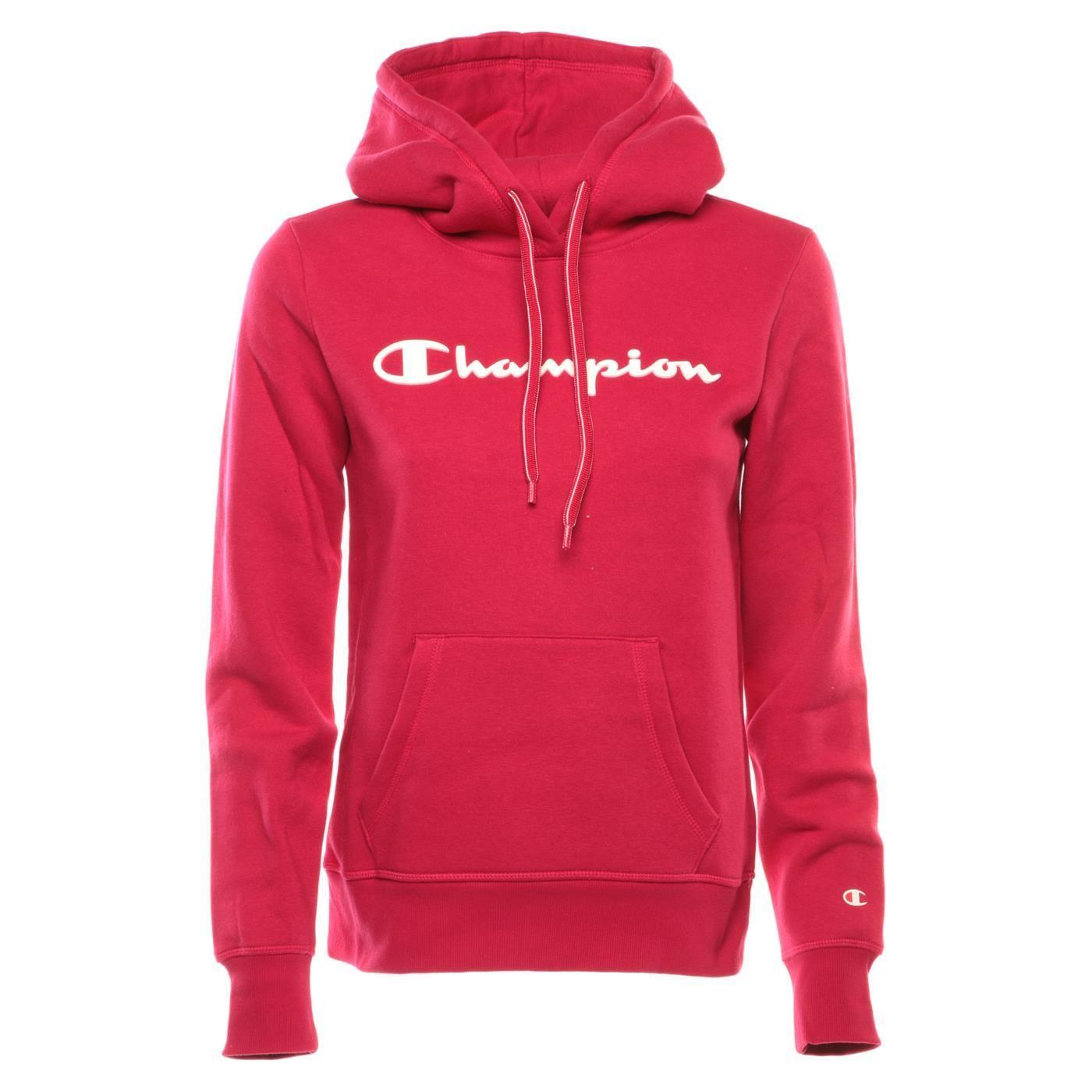 Felpa con cappuccio da donna Champions fucsia