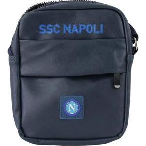 Borsello enzo castellano 121546. marsupio ssc napoli, uomo, ecopelle, blu