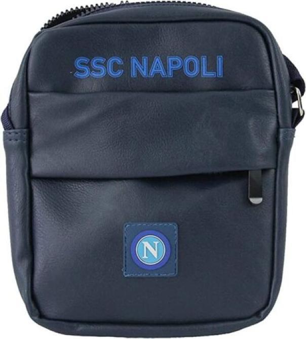 Borsello Enzo Castellano 121546. Marsupio SSC Napoli, uomo, ecopelle, blu