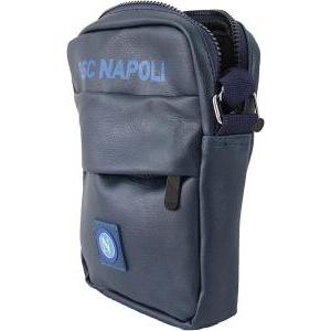 Borsello enzo castellano 121546. marsupio ssc napoli, uomo, ecopelle, blu