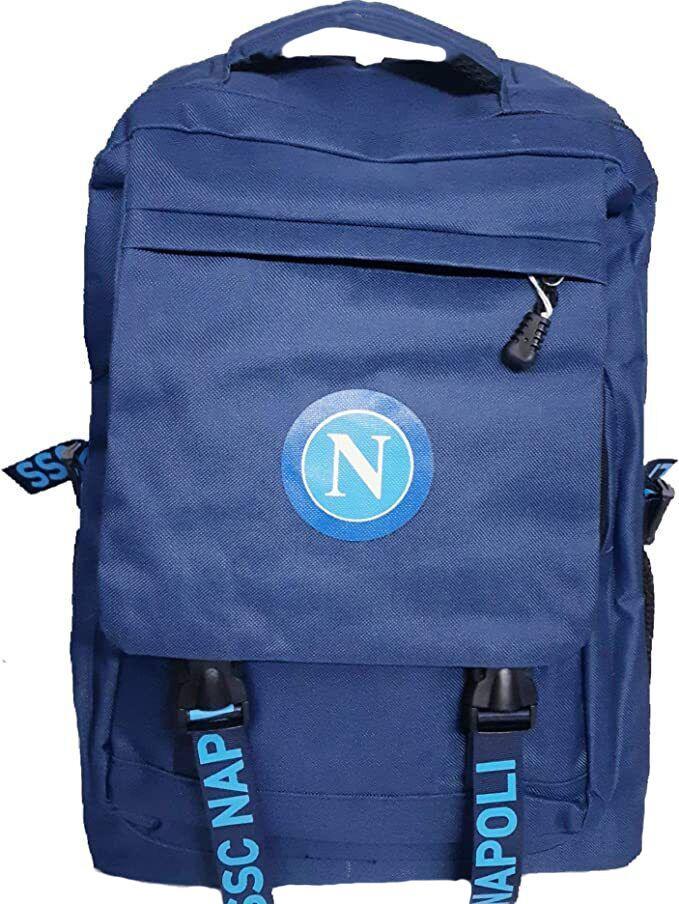 Zaino Enzo Castellano 121553. SSC Napoli, Blu, tela, con stemma