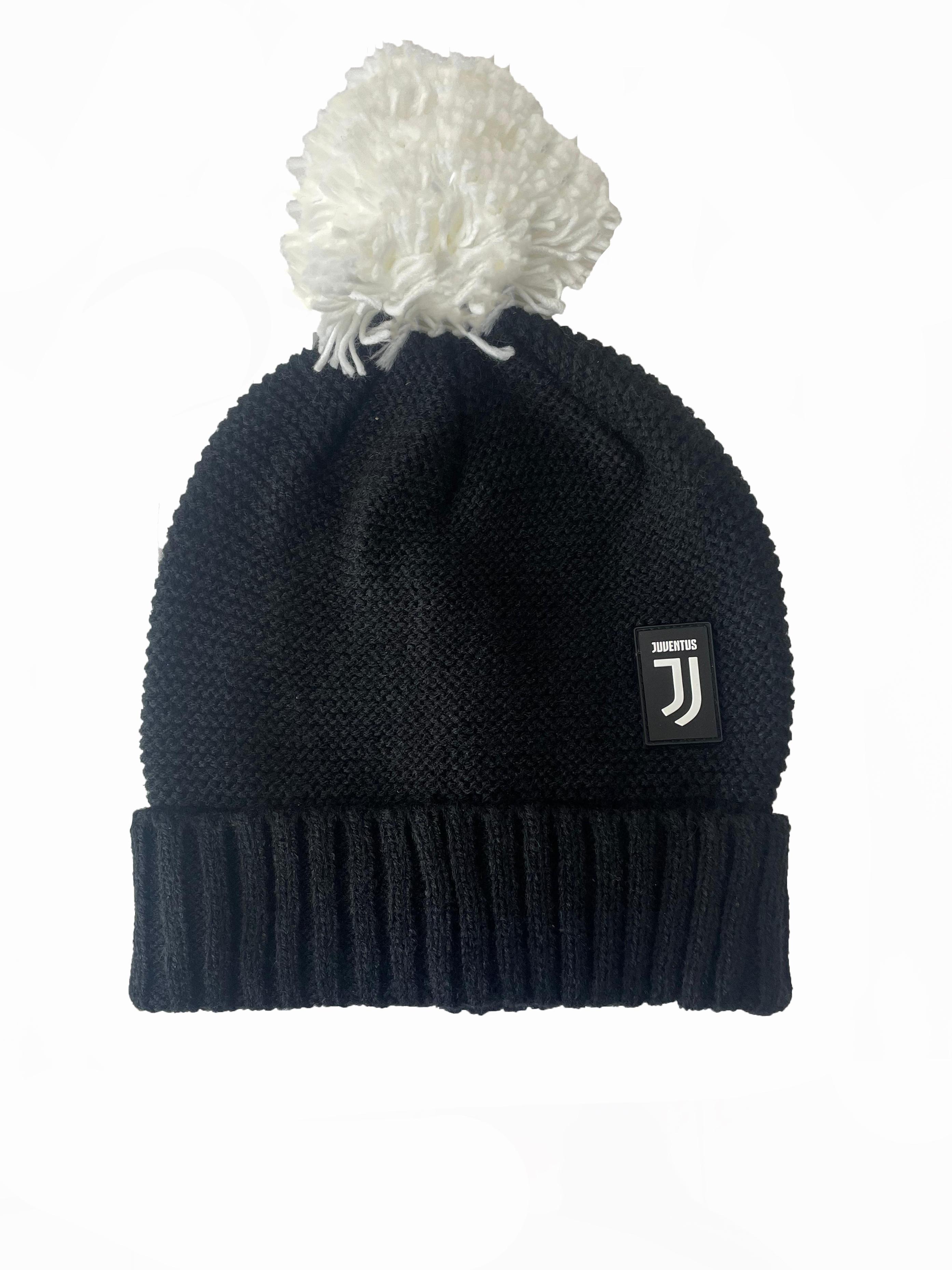 Cappello Zuccotto per Juventus adulto con pon pon