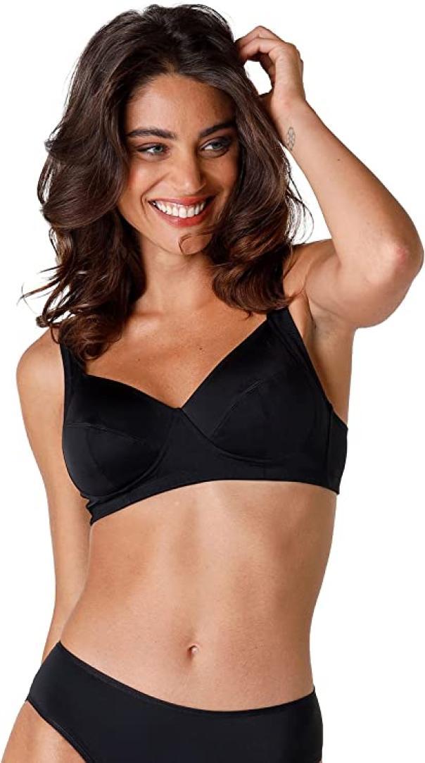 Reggiseno Lovable Shaping. Senza ferretto, interno cotone, nero ,coppa C