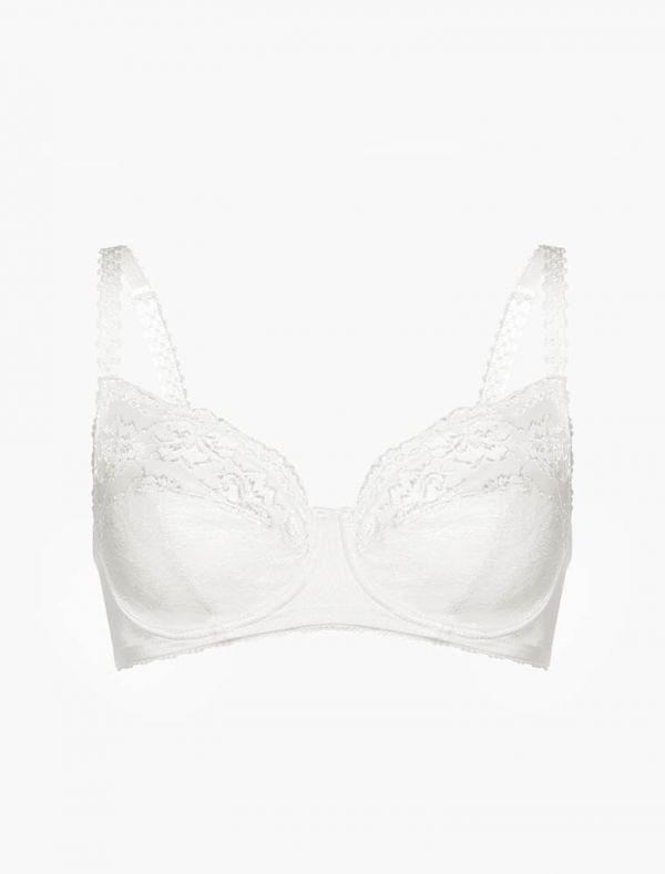 Reggiseno Lovable Exuberance. Con ferretto, bianco ,in pizzo, coppa E