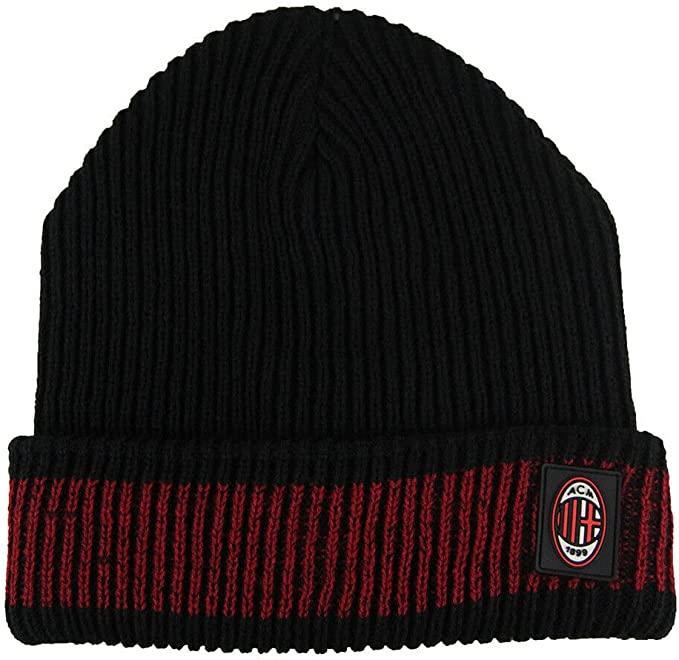 Zuccotto AC Milan Cappello con toppa logata ricucita Nero 141505