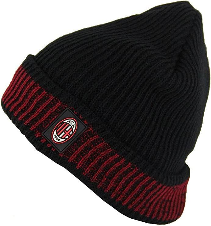 Zuccotto AC Milan Cappello con toppa logata ricucita Nero 141505