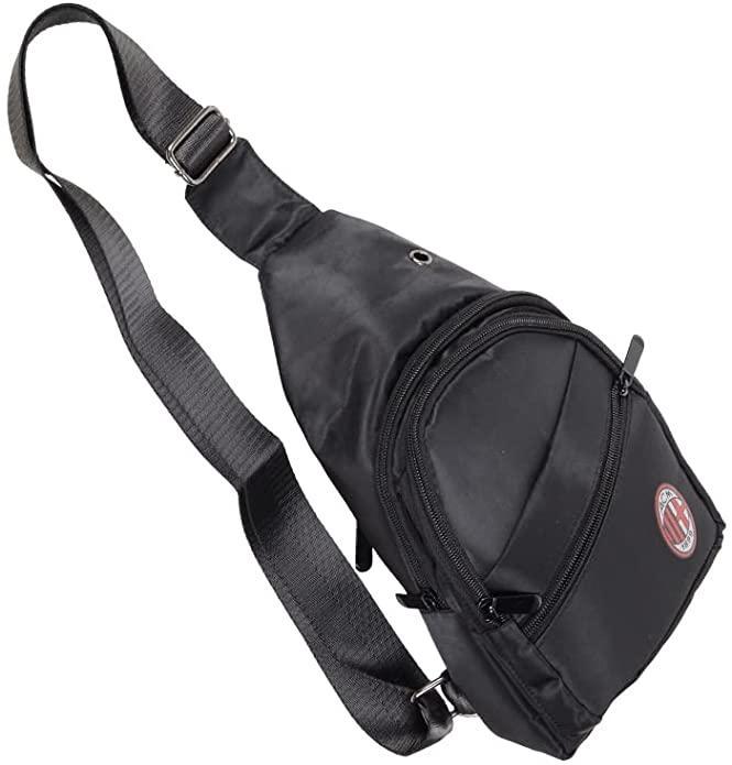 Monospalla AC Milan nylon con scudetto 4 tasche