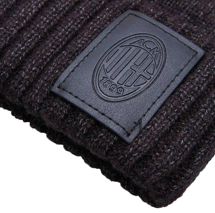 Zuccotto AC Milan Cappello Unisex da ragazzo Patch logata Nero