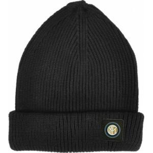 Cappello fc inter zuccotto nero cotone con logo