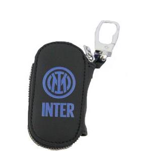 Portachiavi compatibile con inter unisex in pelle