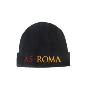 Cappello as roma zuccotto nero adulto con scritta