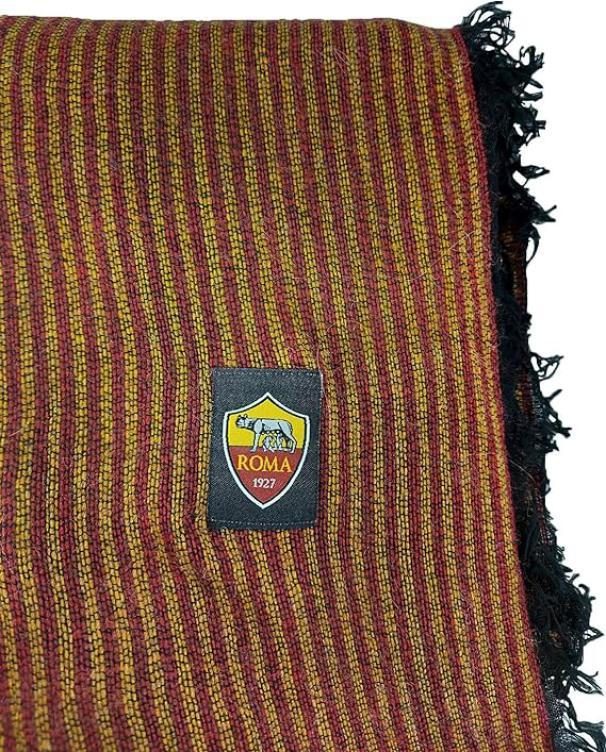 Sciarpa AS Roma pashmina a righe