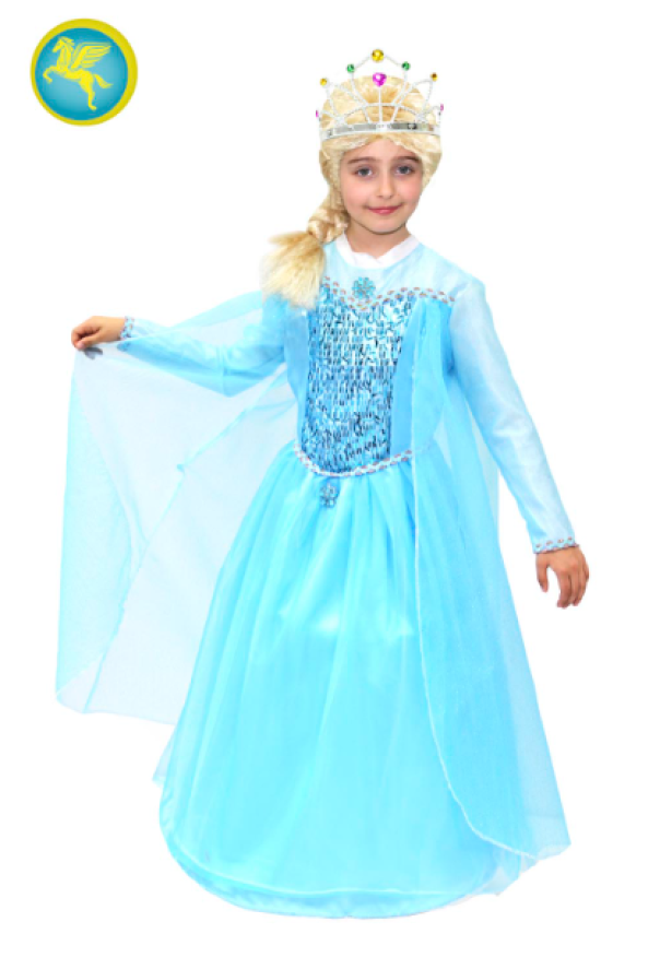 Costume carnevale da bambina Frozen principessa delle nevi