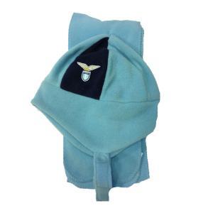 Set cappello + sciarpa lazio in pile celeste 6-24 mesi