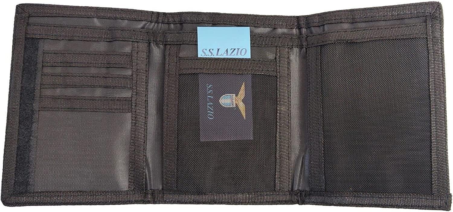 Portafoglio in nylon SS Lazio uomo nero