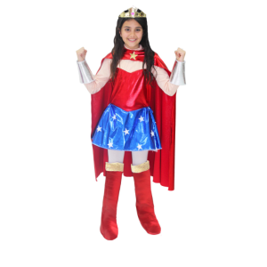 Costume carnevale da bambina super girl