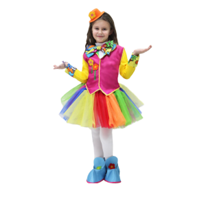 Costume carnevale bambina pagliaccetta