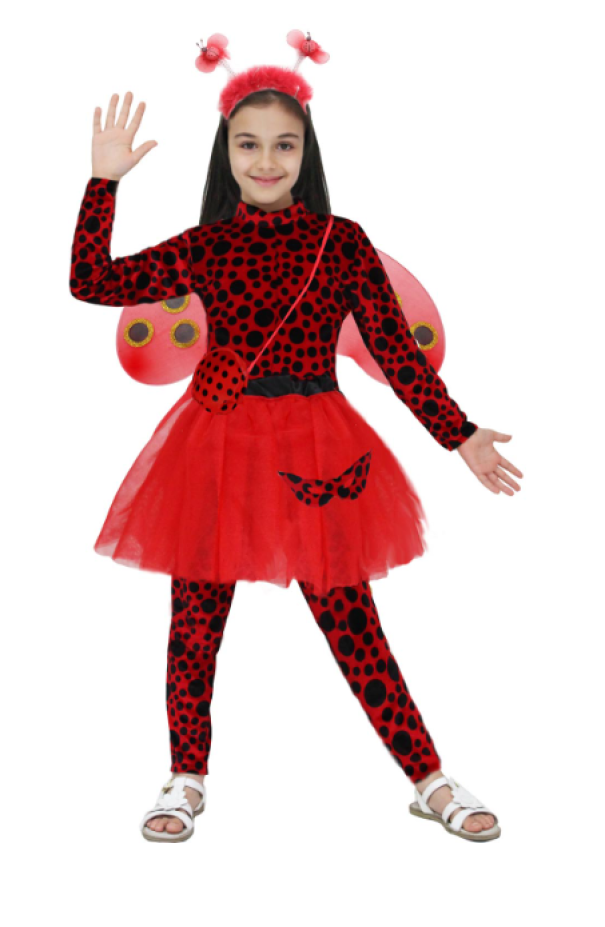 Costume carnevale da bambina Miss Coccinella