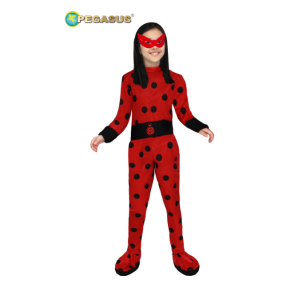 Costume carnevale bambina ladybug miracolous coccinella