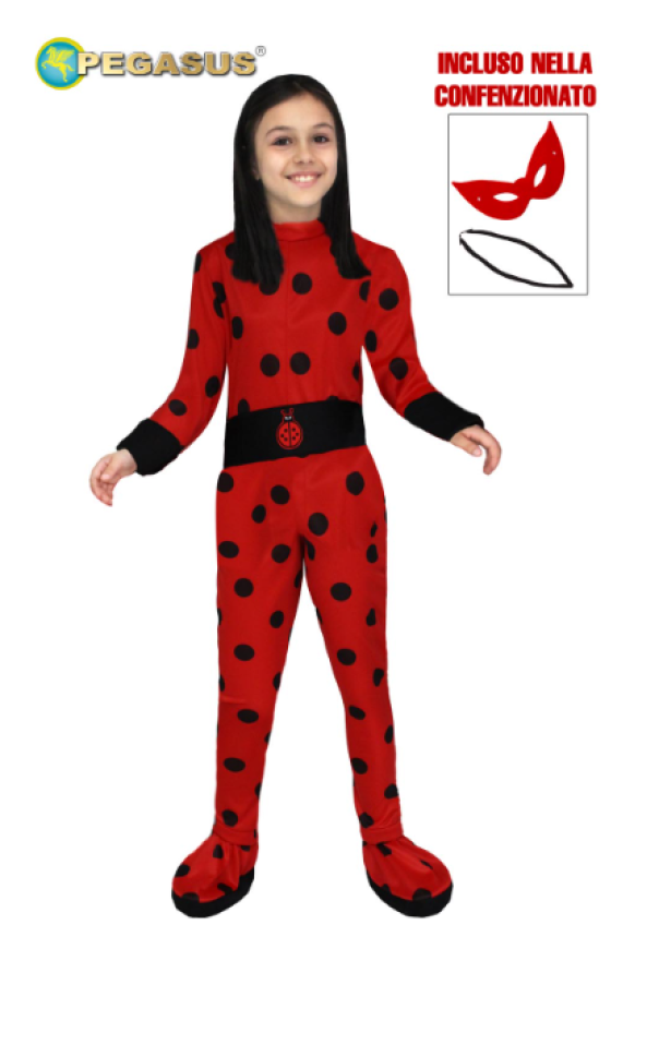 Costume carnevale bambina Ladybug Miracolous coccinella