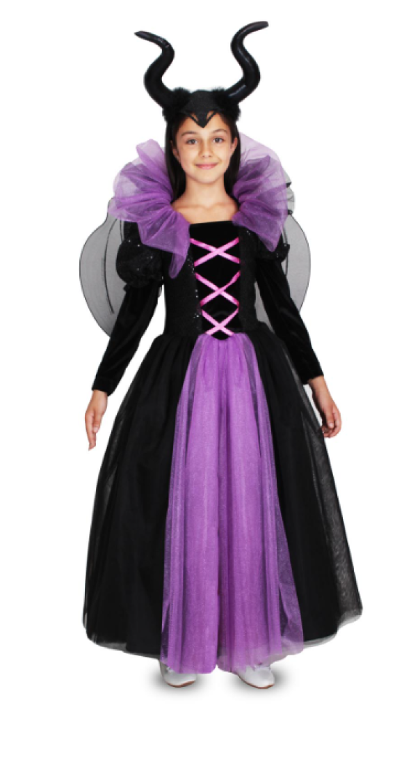 Costume carnevale bambina Strega Maleficent