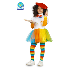 Costume carnevale da bambina pittrice