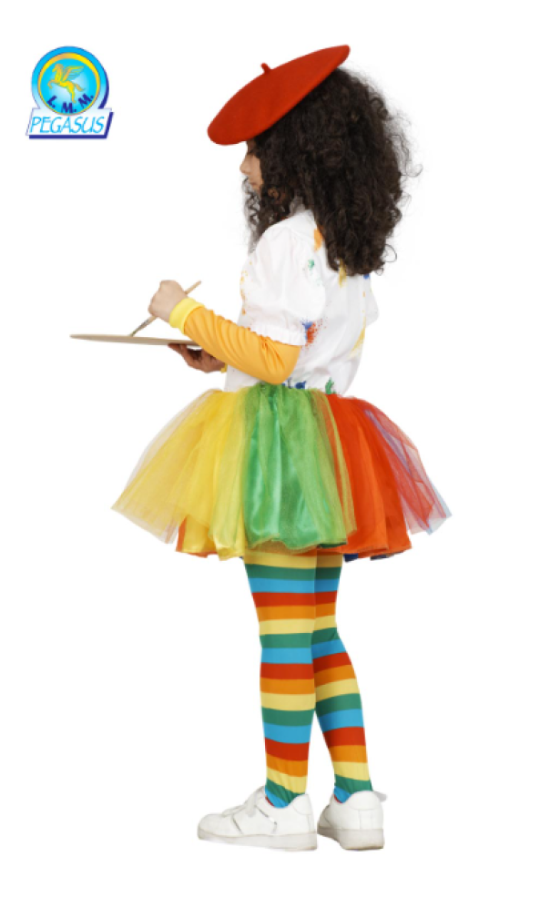 Costume carnevale da bambina Pittrice