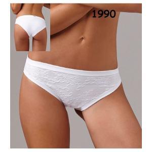 Slip 1990 vb donna ricamo ramage rilievo in tinta bianco