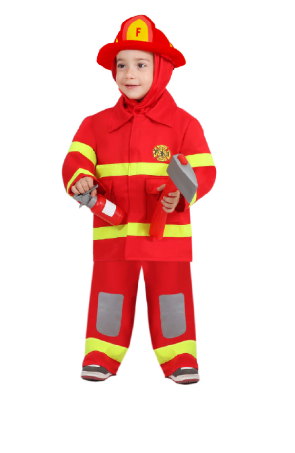 Costume carnevale da bambino piccolo Pompiere