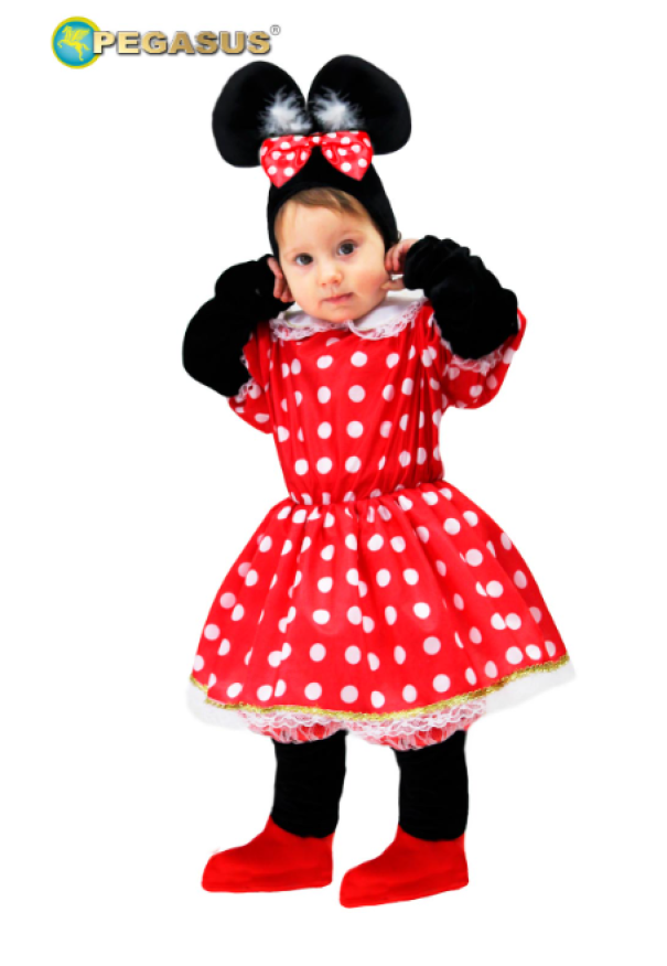 Costume di carnevale topolina Minnie da bambina